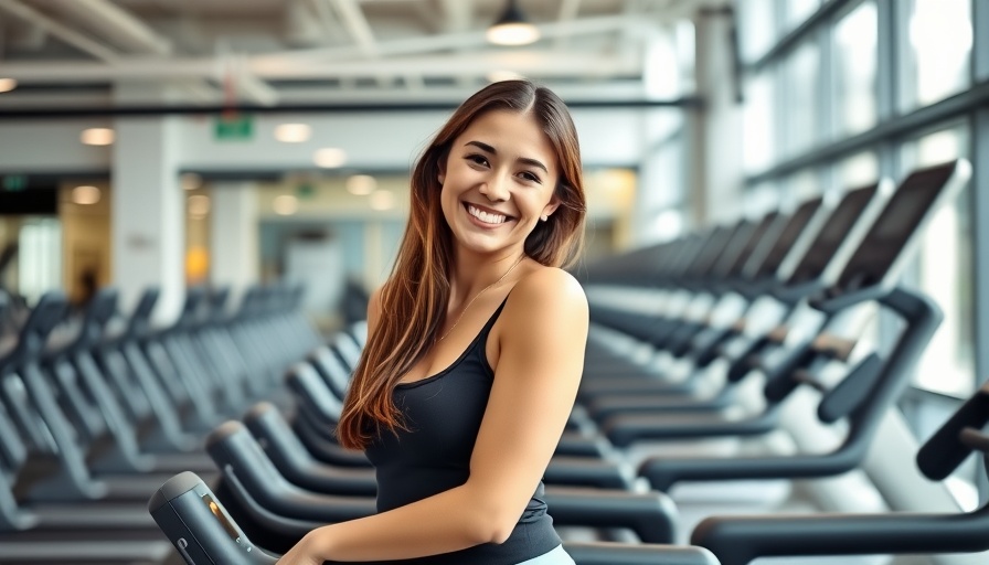 Young woman in gym exploring health care internship opportunities
