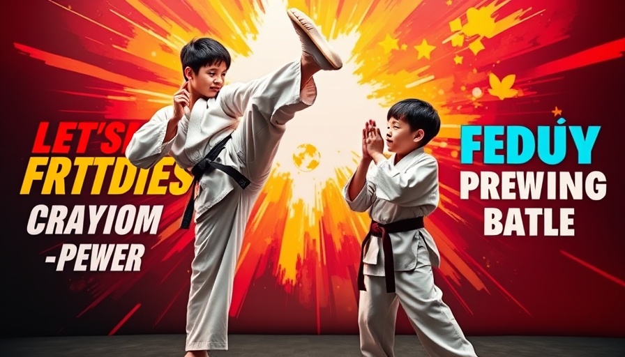 Kids showcasing martial arts at Norwin Ninjas with program details.