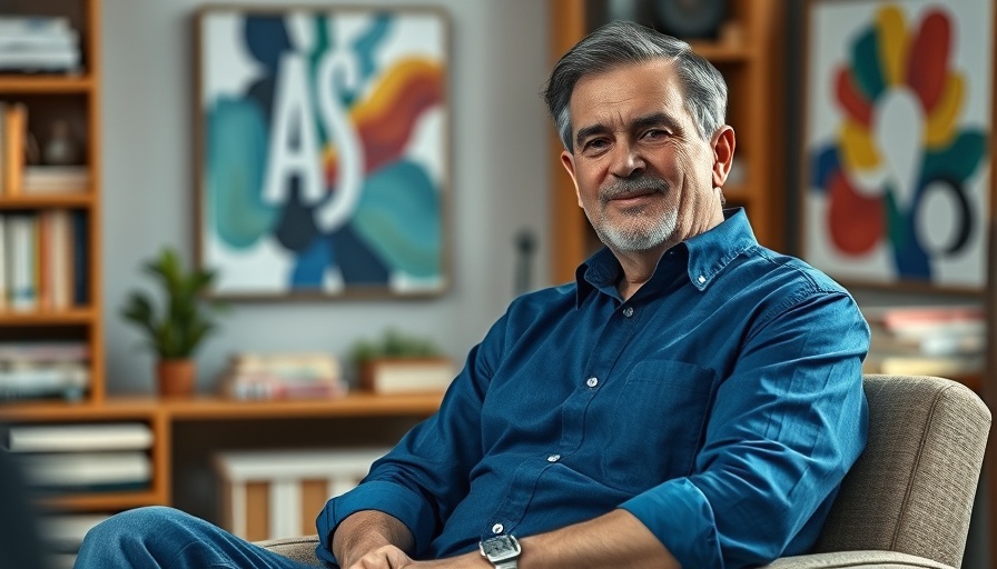 Middle-aged researcher in office setting related to ancient DNA studies.