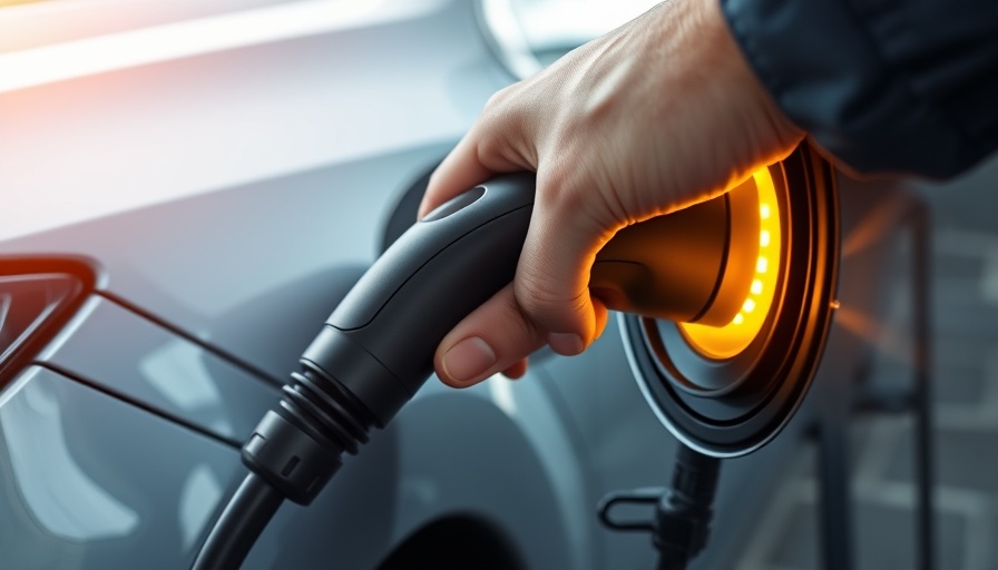 Hand plugging electric vehicle charger, symbolizing EVgo stock electric vehicles opportunities.