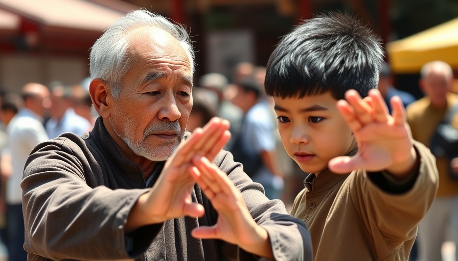 Martial arts practice modulates depression; focused Tai Chi session outdoors.