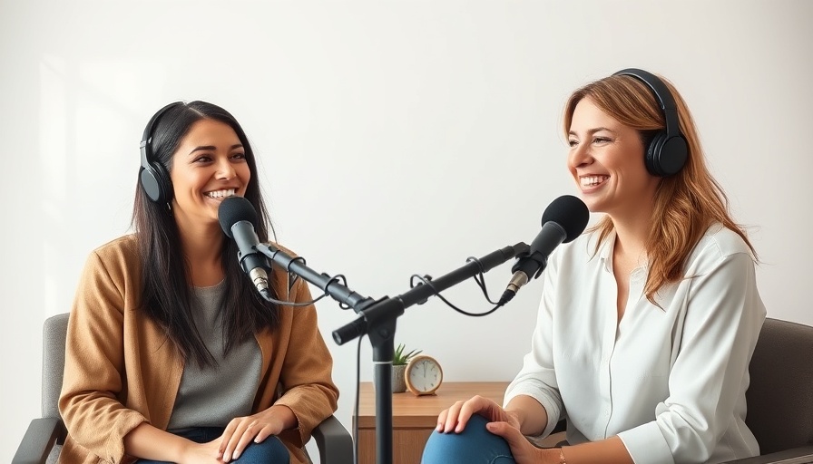 Podcast hosts discussing aging pets Muskegon, pet care tips.