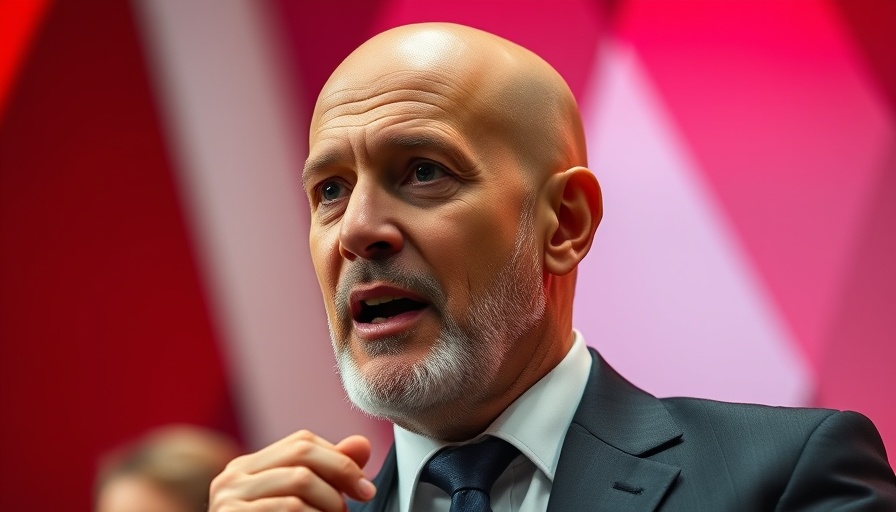 Confident man discusses Kevin O'Leary's $500K Retirement Plan at event.