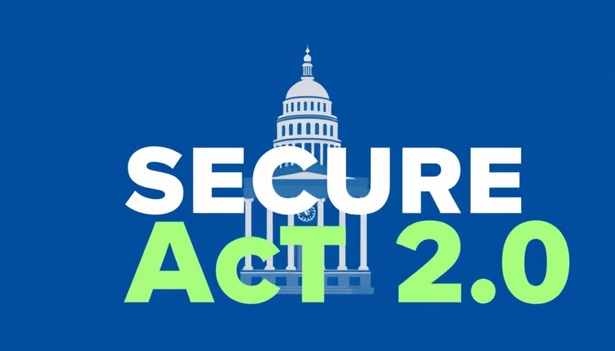 SECURE 2.0 Act retirement planning graphic design.