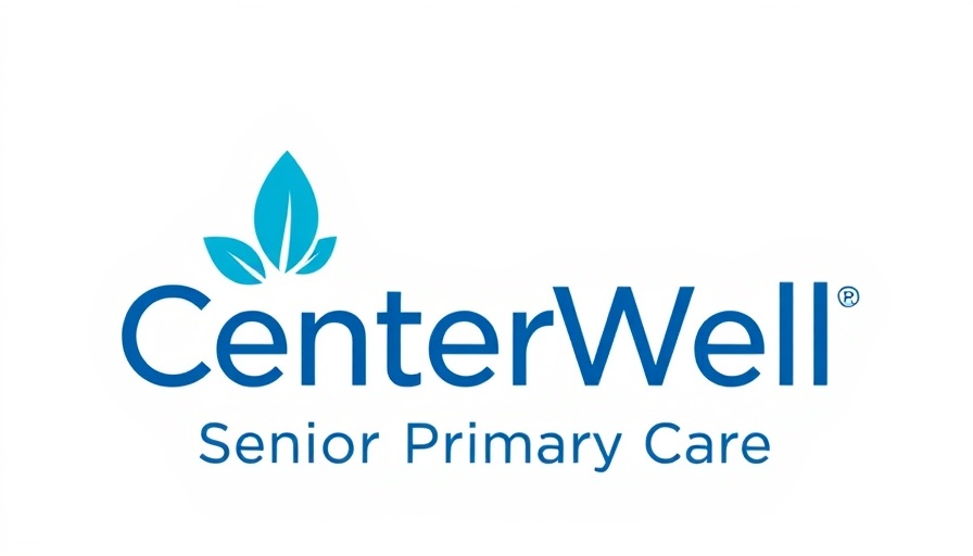 CenterWell Senior Primary Care logo with leaf motif.