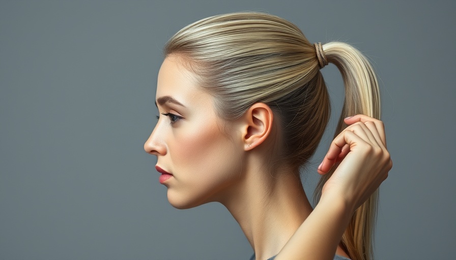 Woman demonstrating hair care techniques to prevent hair loss for women.