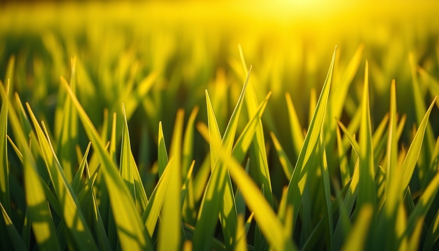 Lush green lawn in warm sunlight showcasing ideal fall lawn care in Kentucky.