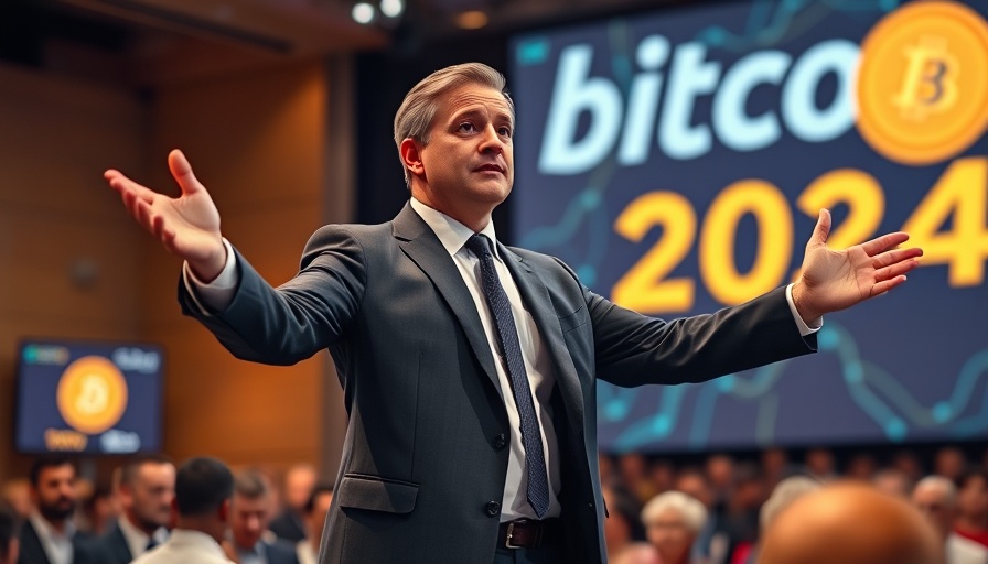 Engaging speaker at bitcoin 2024 conference.