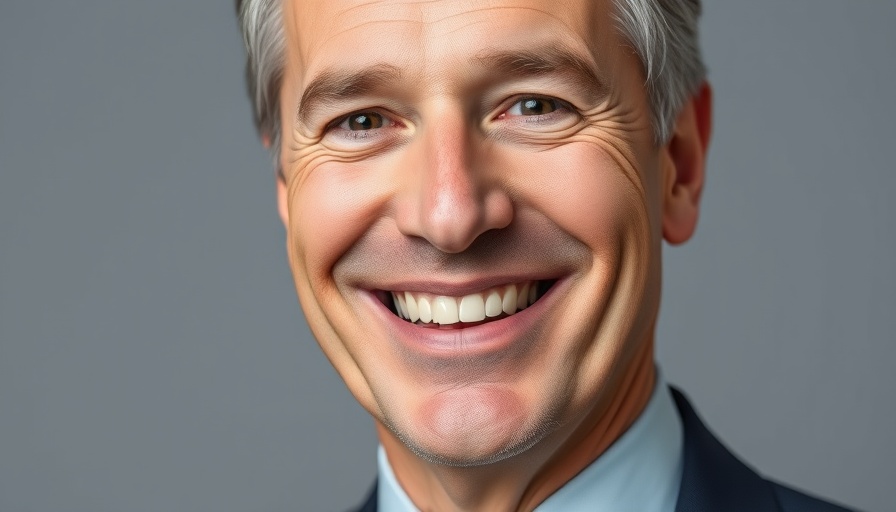 Close-up portrait of a smiling businessman, emphasizing employee education retirement plans.