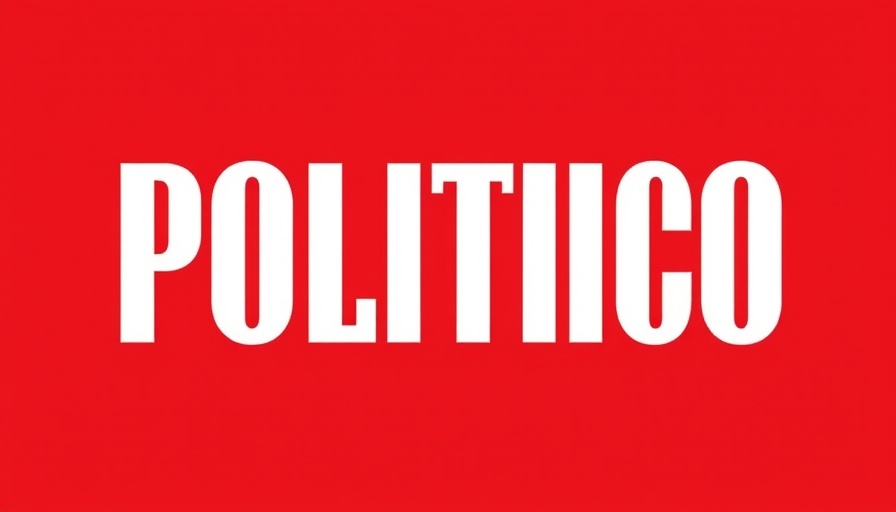 Politico logo with bold text on red background.