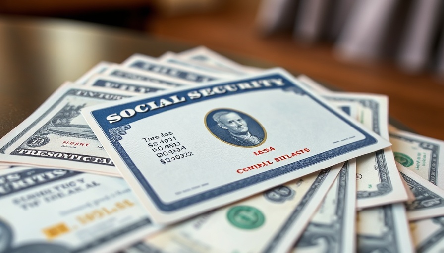 Social Security card and Treasury checks for Social Security retirement sign up