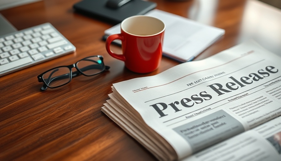 Tree Care Services Expansion Press Release on Wooden Desk.