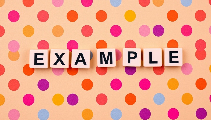 Colorful polka dot pattern with autism spelled in tiles.
