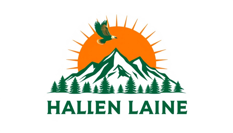 24/7 Emergency Tree Services Colorado Springs logo with mountains and trees.