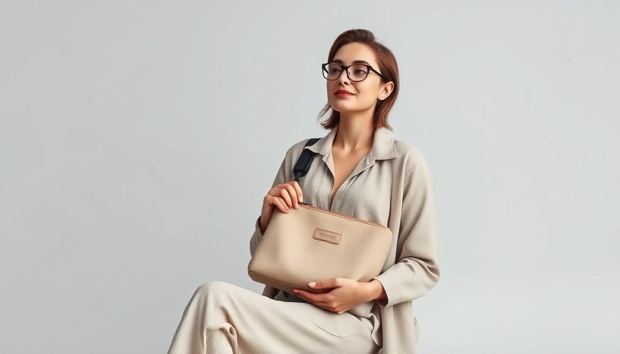 Stylish woman with travel pouch; best travel essentials for stress-free journeys.