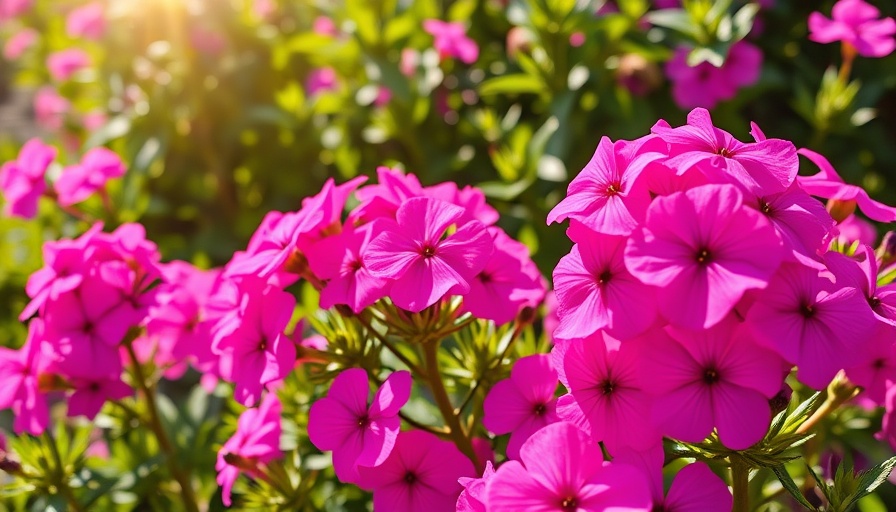 Vibrant pink phlox flowers thriving in a garden, get phlox to bloom again.