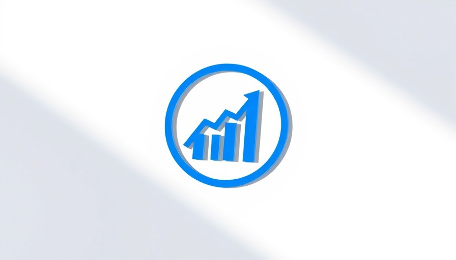 Blue business logo with graph icon, remote patient monitoring technologies