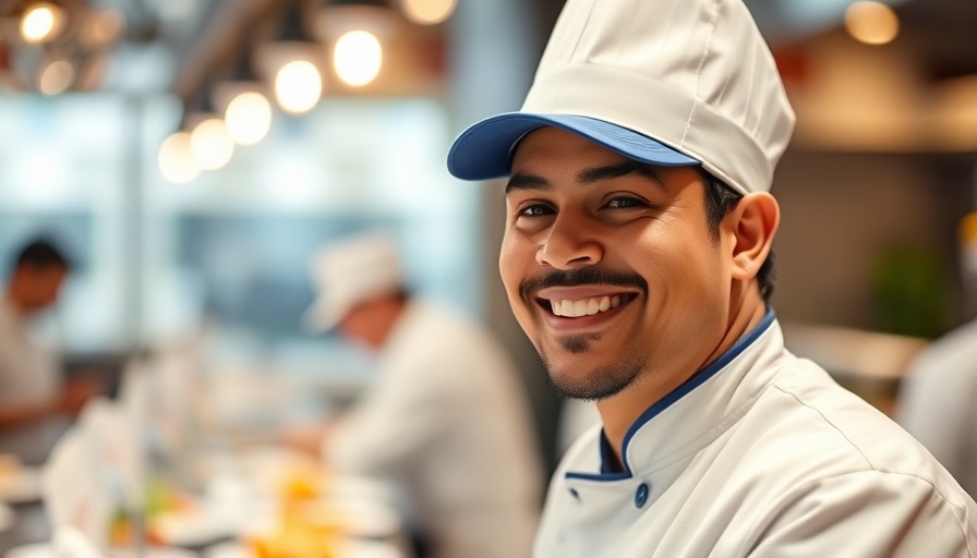 Dining Innovation in Senior Living awards featuring smiling chef.