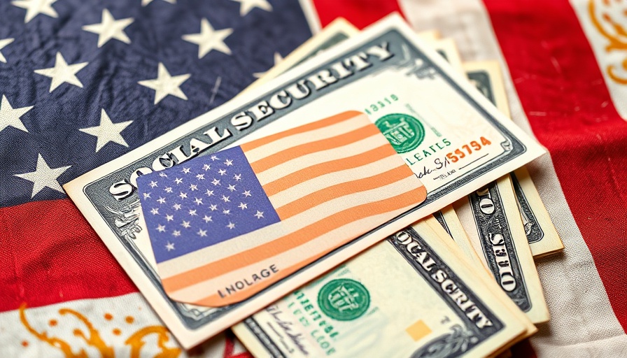 Social Security payment dates October 2025; money on flag background.