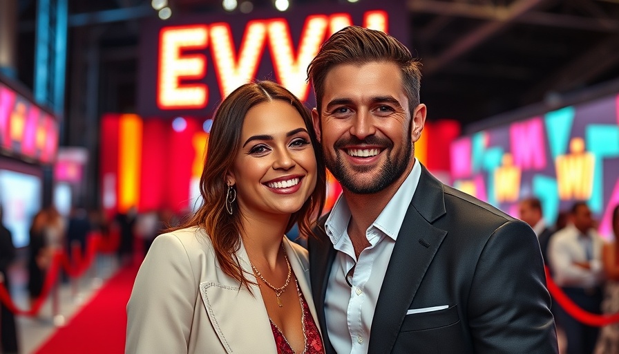 Stylish couple posing at event, relating to causes of gray divorce