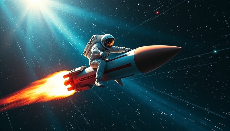 Astronaut on rocket journey through space, maximize benefits Muskegon.