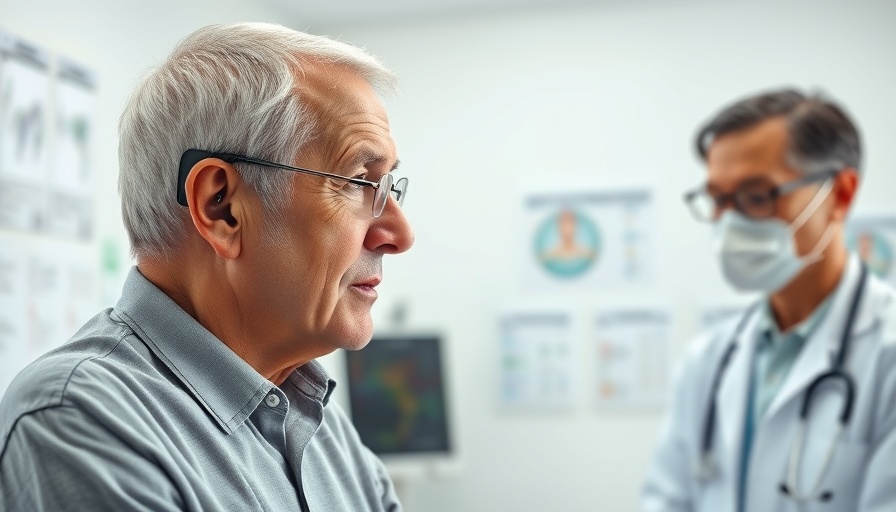 Elderly man discussing with doctor about government shutdown impact on Social Security.