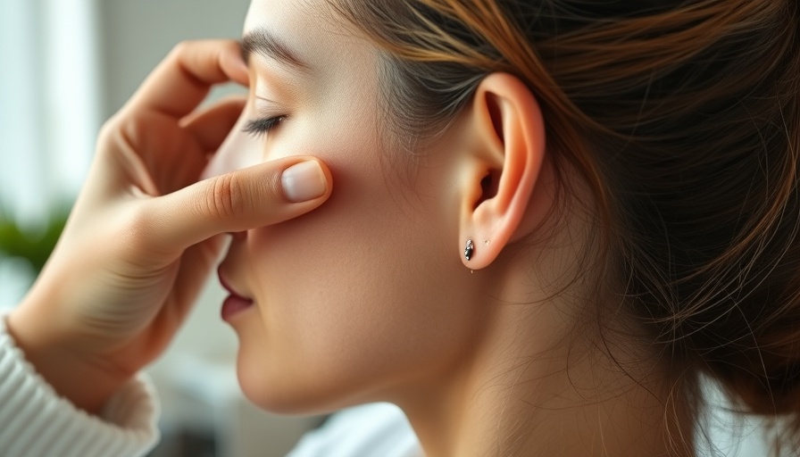 Ear seeding therapy in alternative health session, Muskegon.