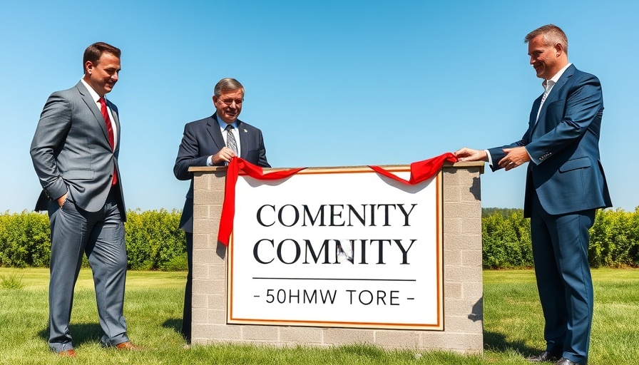 Retirement living community in Ada unveiling sign ceremony with professionals.