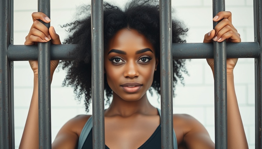 Confident woman in urban setting demonstrating empowerment.