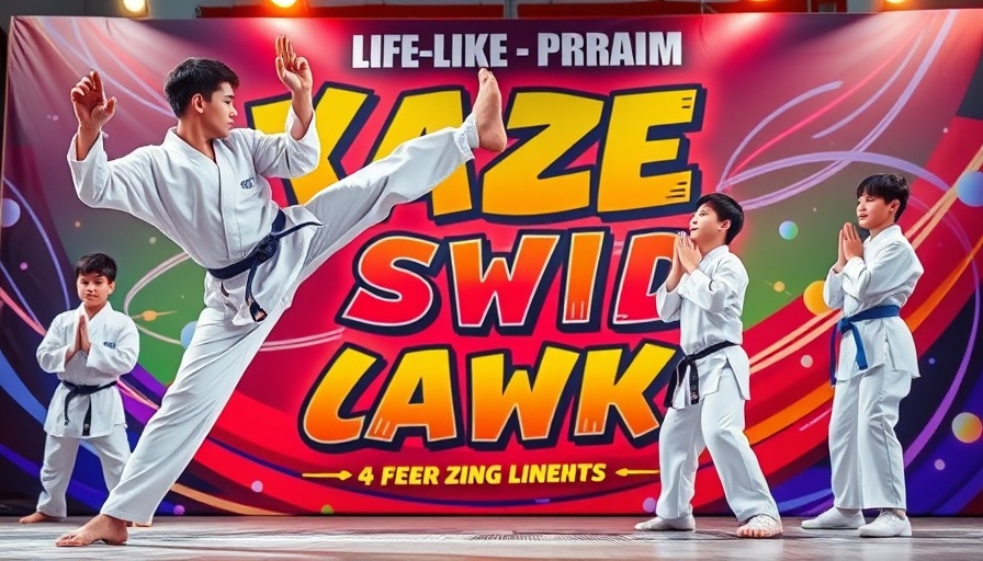Martial arts classes Gurnee promotion with young martial artists.