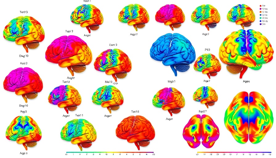 Heatmaps showing early neuroinflammation in Down syndrome across ages.
