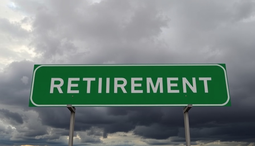 Green highway sign reading 'RETIREMENT' against cloudy sky, symbolizing retirement planning strategies.