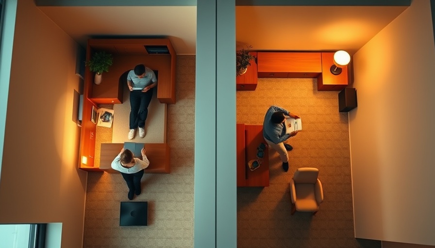 Overhead view of isolated individuals in modern rooms, symbolizing feelings of being ghosted.