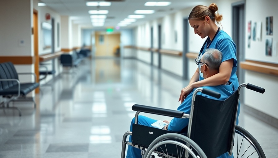 Healthcare professional supports patient in hospital for Alzheimer’s disease support candidates.
