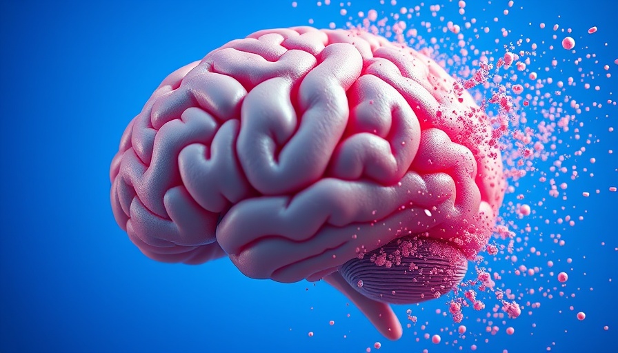 Illustration of a brain dissolving, symbolizing Alzheimer's memory loss treatment.