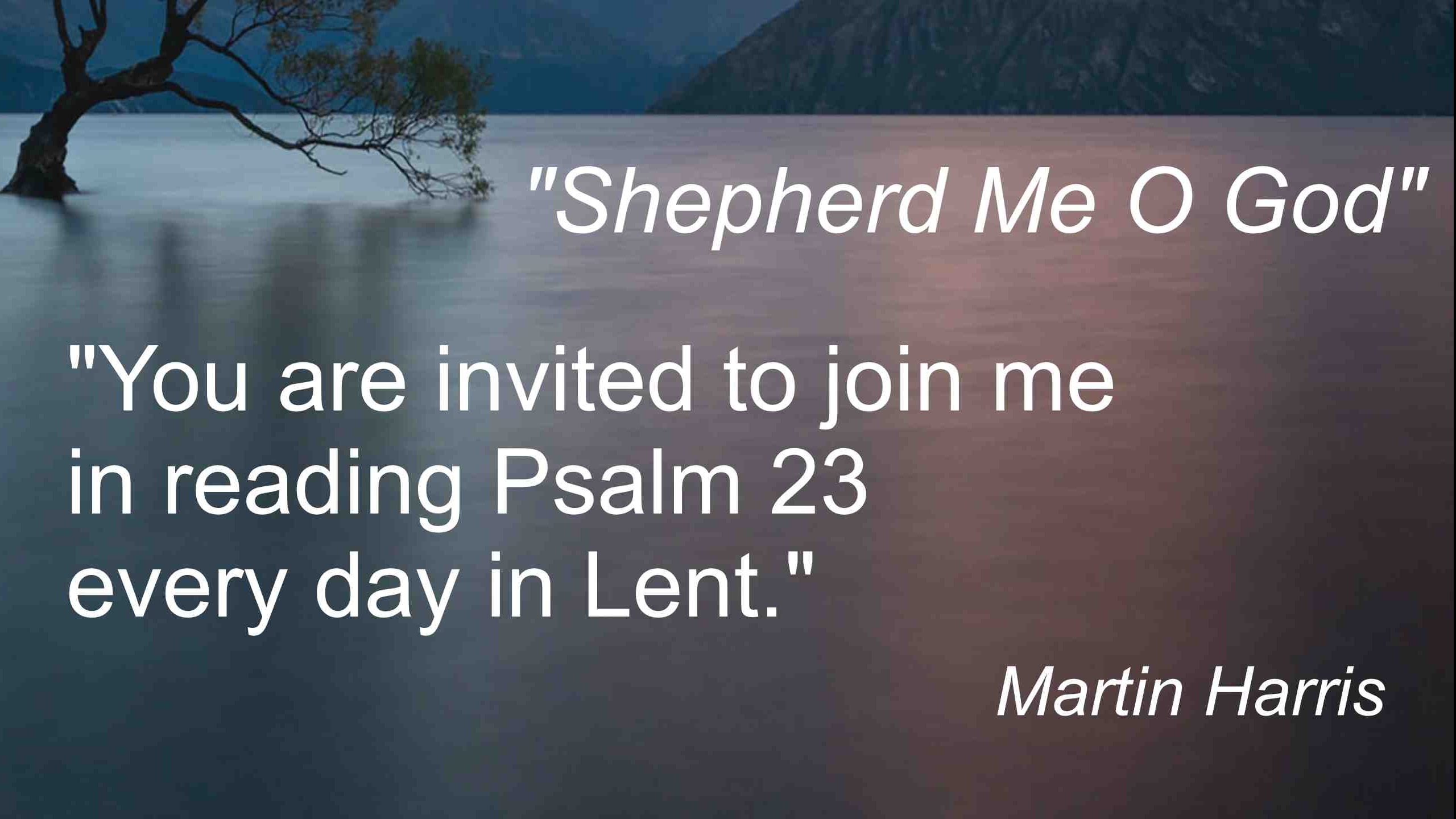 The Lord is our shepherd