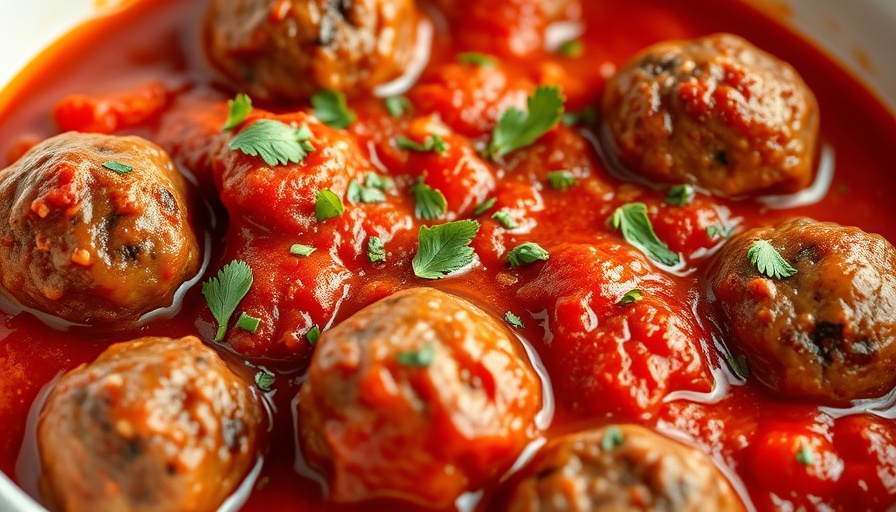 Delicious healthy meatball recipes with tomato sauce.