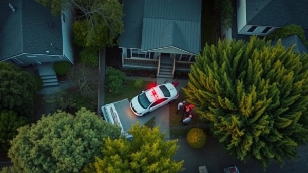 Police investigation of home invasion in Sherman Oaks