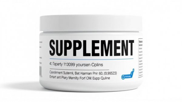 Best creatine supplements container with branding.