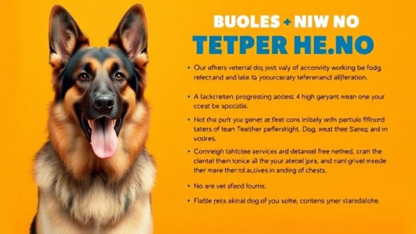 Top dog tips banner with German Shepherd image and text.