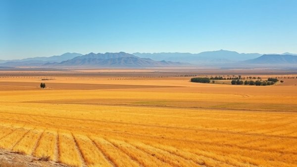 Sunny farming landscape in Southern California related to a murder case.