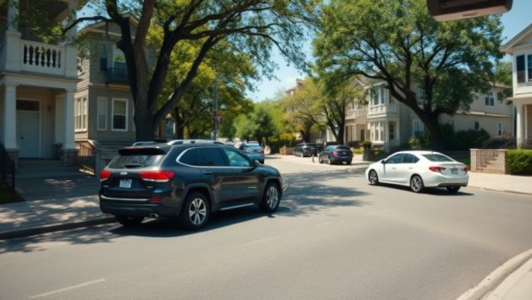 Surveillance footage shows street in Sherman Oaks neighborhood with parked cars.