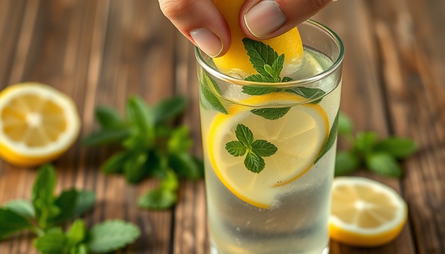 Lemon water preparation with mint, does lemon water burn fat?