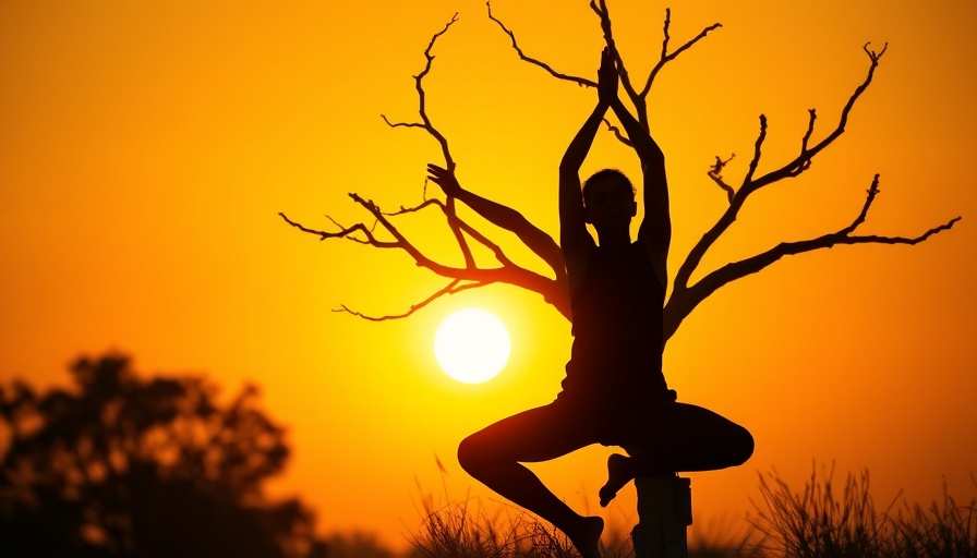 Yoga and Pilates for Weight Loss: person in tree pose during sunset.