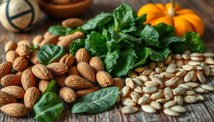 Magnesium-rich foods like nuts and greens highlight health impact.