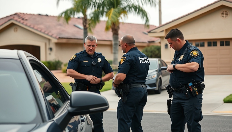 ICE and Border Patrol officers arresting a man in Southern California.
