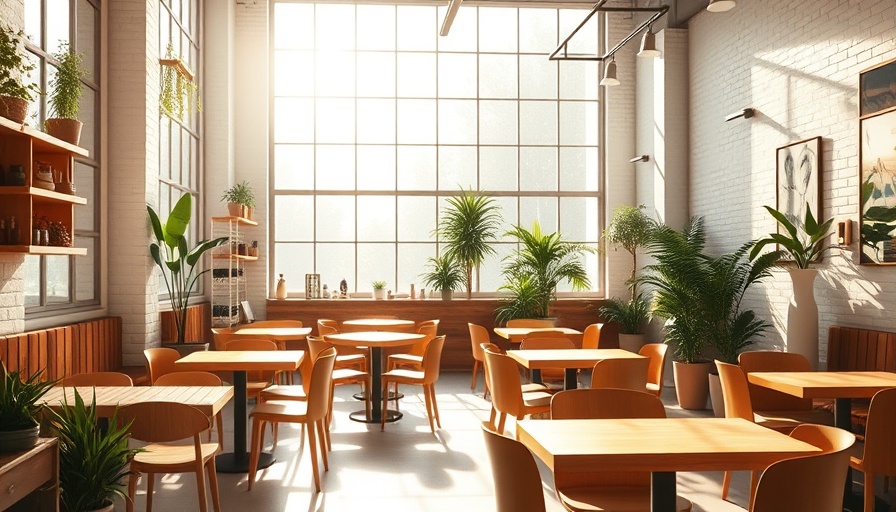 Comet Over Delphi cafe interior with bright natural lighting