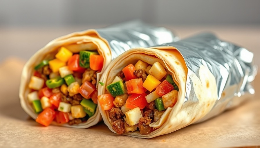 Best breakfast burritos in Los Angeles filled with vibrant ingredients.