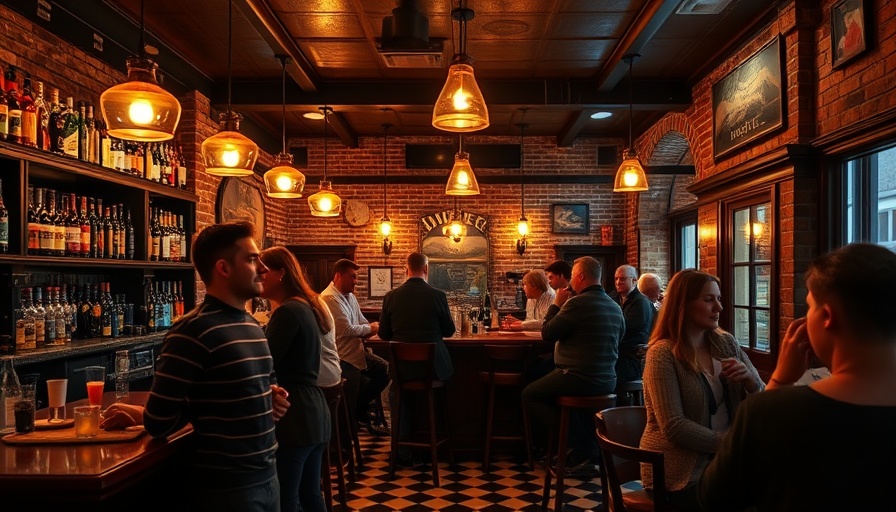 New bar in Los Angeles with a cozy interior and patrons at the bar.