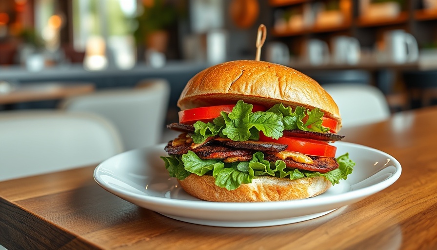 Tasty vegan sandwich at one of the best vegan restaurants in LA.
